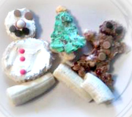 Christmas Cream Cheese Sandwich Snacks Edible Crafts