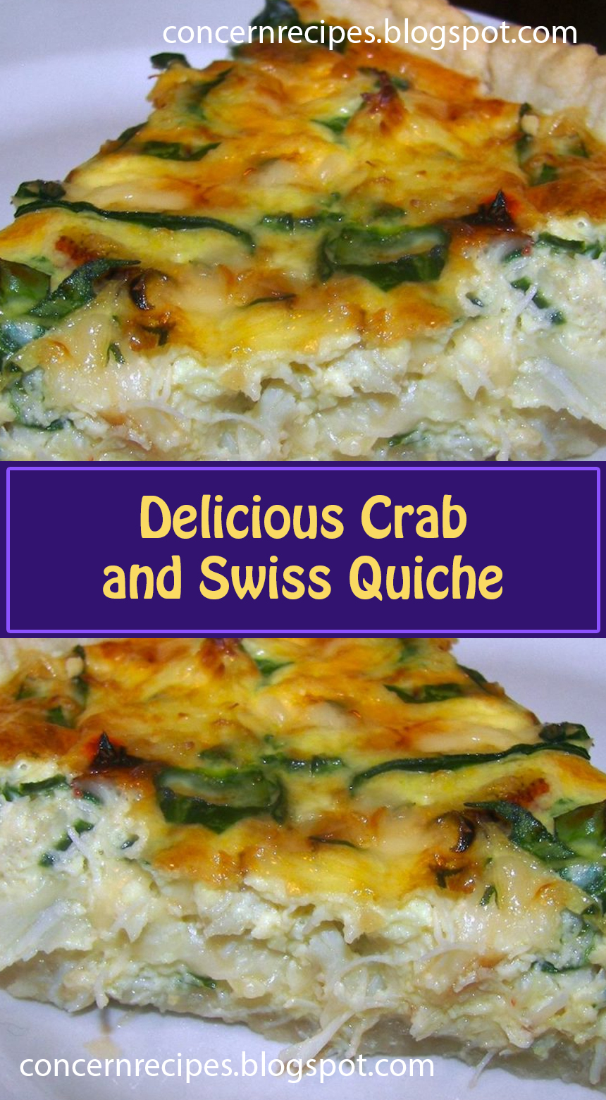 Delicious Crab and Swiss Quiche Concern Recipes