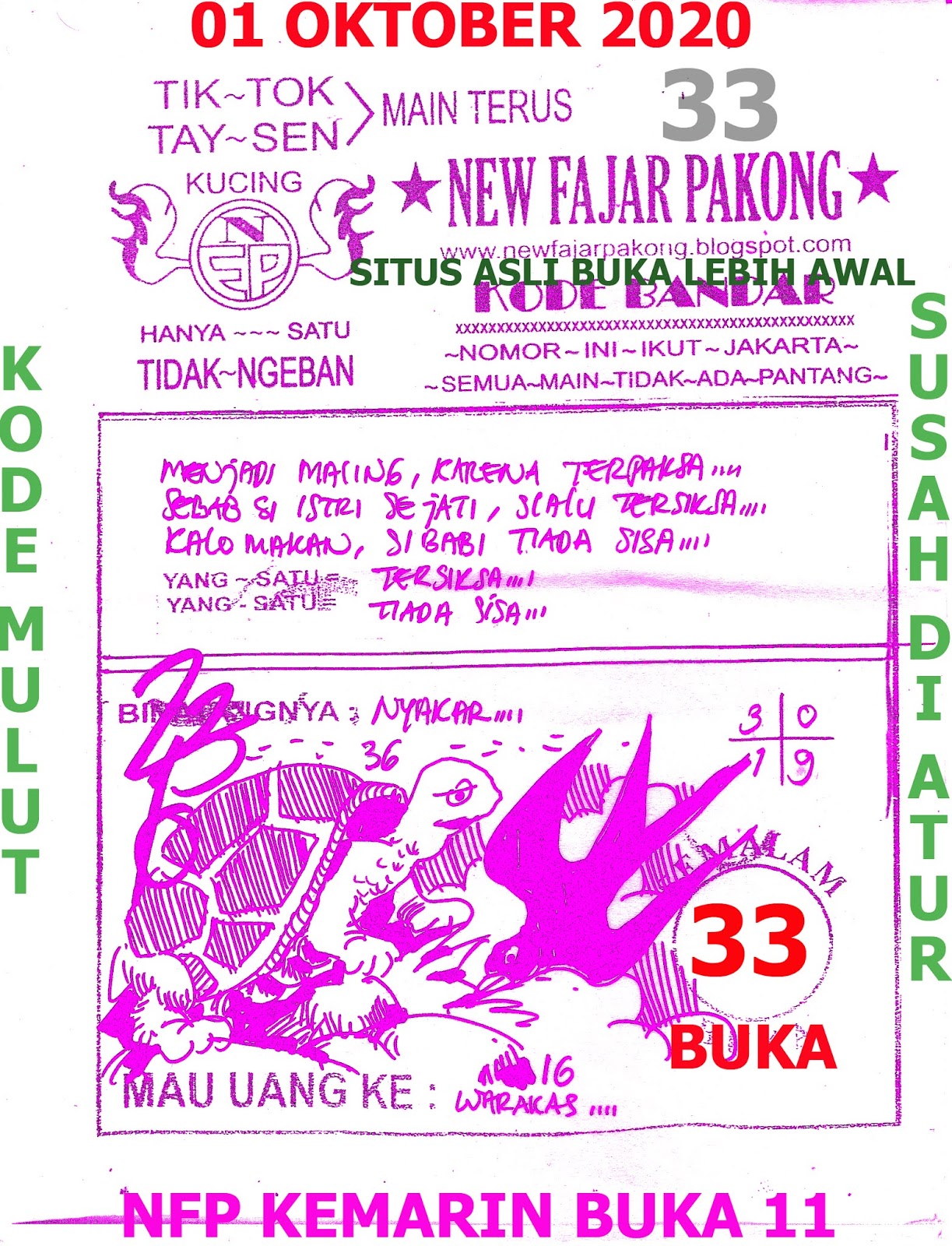 Syair Hk 1 November 2020 Pangkalantoto Surabaya