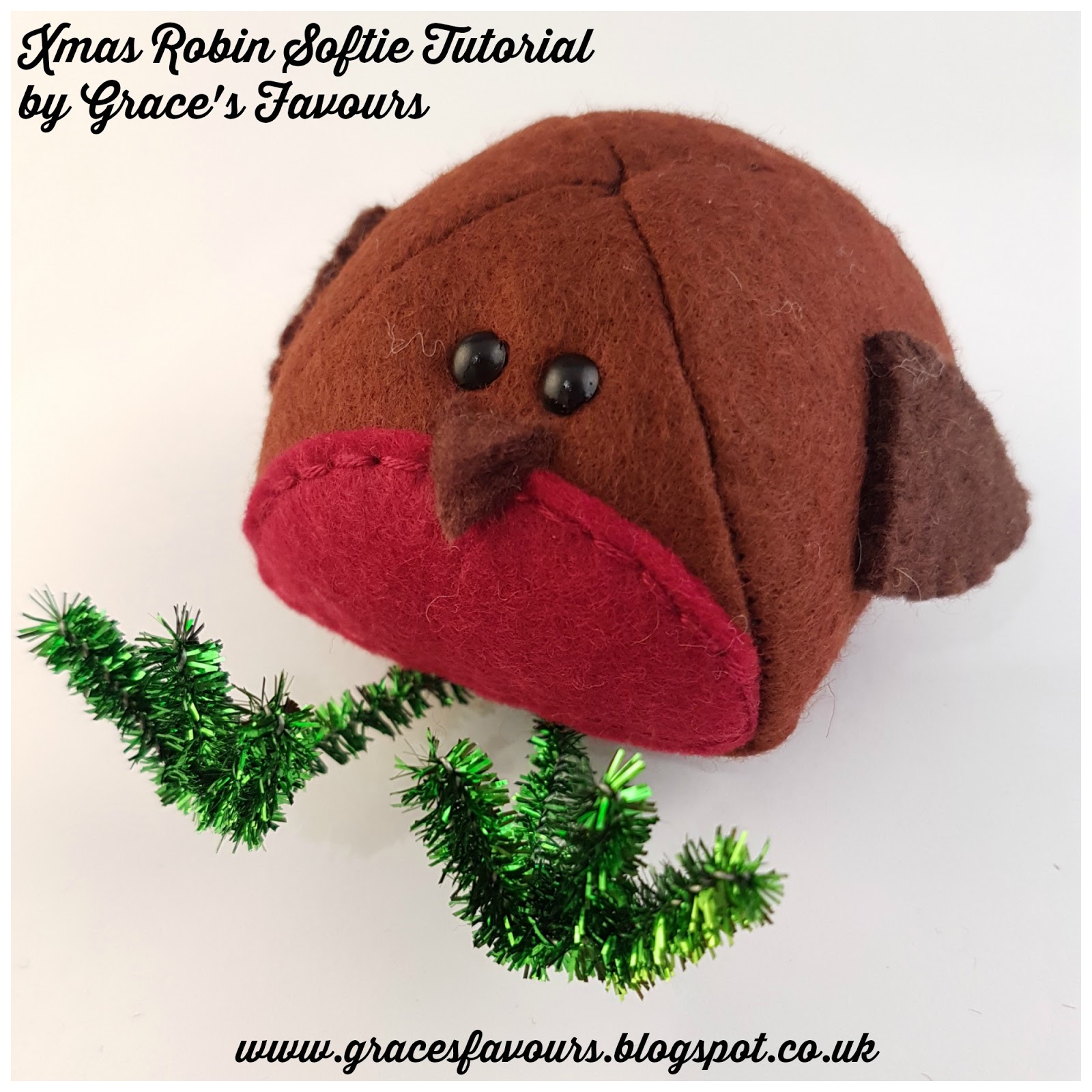 Download Free Grace S Favours Craft Adventures Christmas Craft Tutorial How To Make A Robin Softie PSD Mockup Template