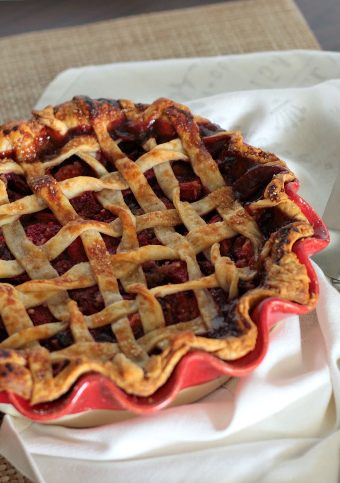 APPLE A DAY: Strawberry Balsamic Pie