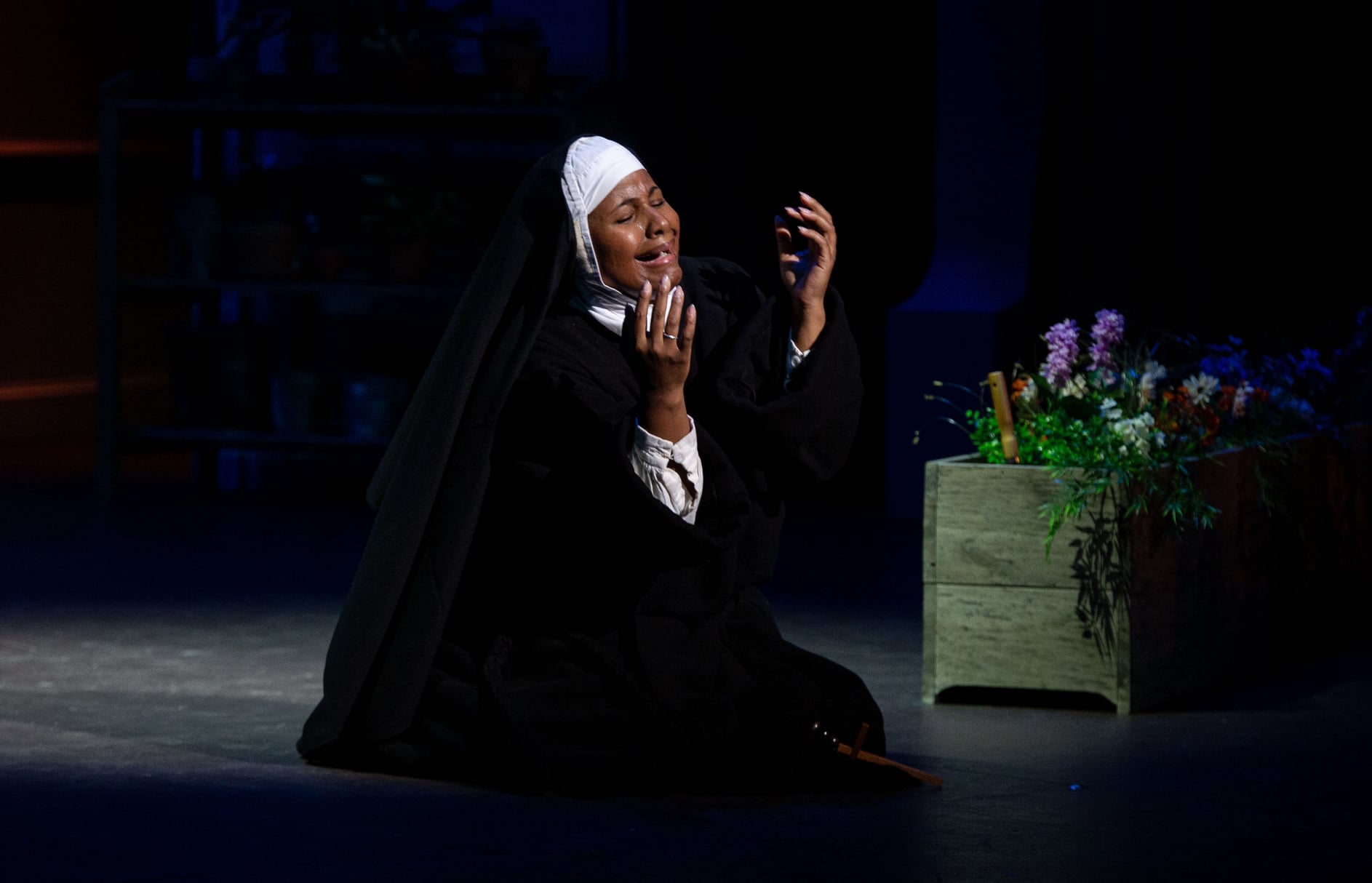 IN REVIEW: soprano MARSHA THOMPSON in the title rôle in Piedmont Opera's October 2021 production of Giacomo Puccini's SUOR ANGELICA [Photograph by André Dewan Peele, © by Piedmont Opera]