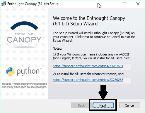 Canopy Windows installers