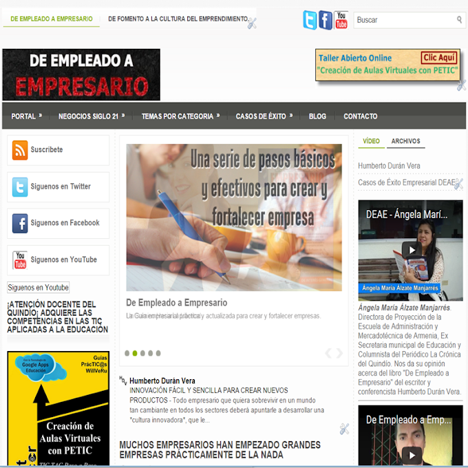www.DeEmpleadoaEmpresario.org