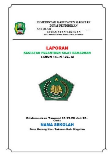 Laporan Kegiatan Pesantren Kilat Sd Smp Sma Terbaru Tahun 2021 Maxtrimus
