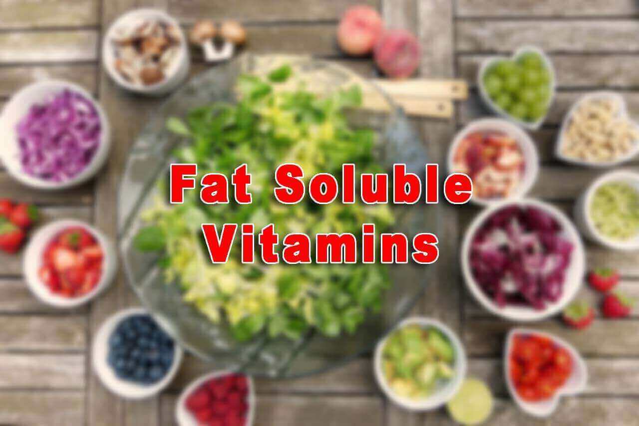 Which are fat soluble vitamins