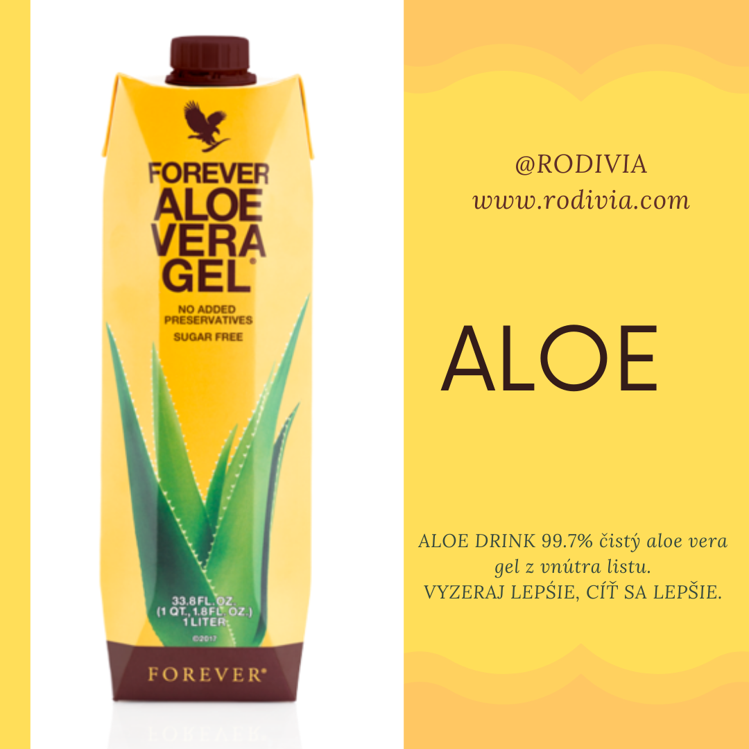 RODIVIA FOREVER Aloe gél na pitie a jeho výhody