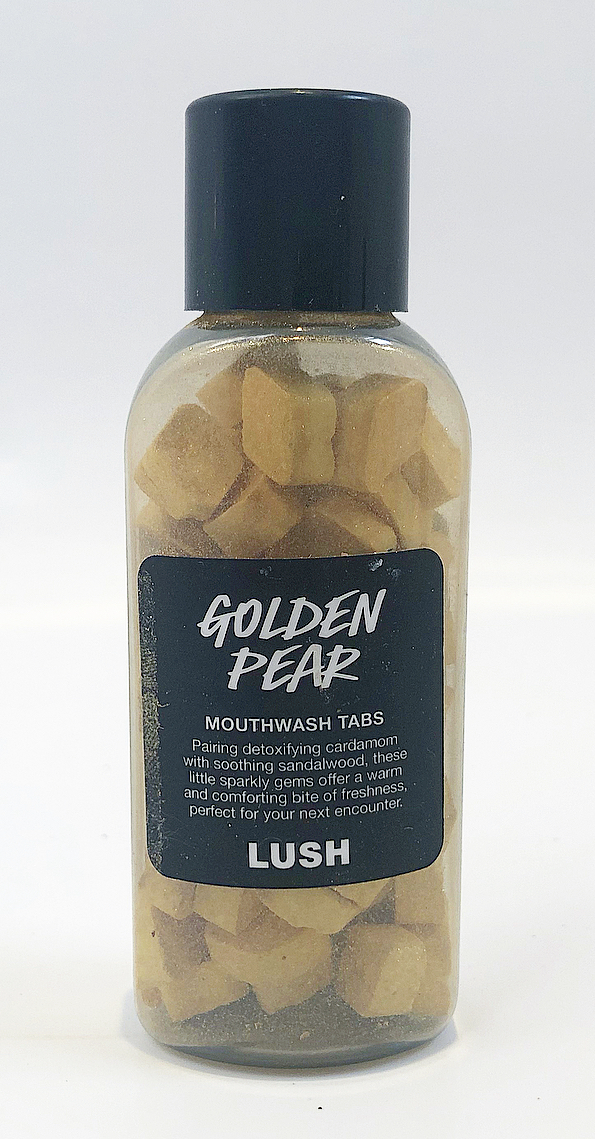 All Things Lush UK Golden Pear Mouthwash Tabs
