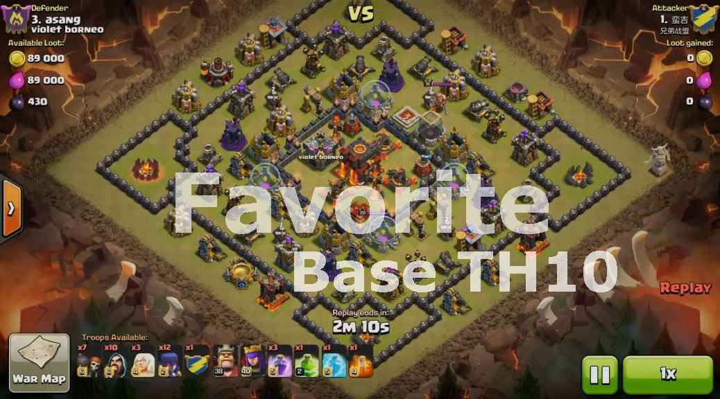 Best TH10 Base War Clash of Clans 2016 Strategy Clash of Clans COC