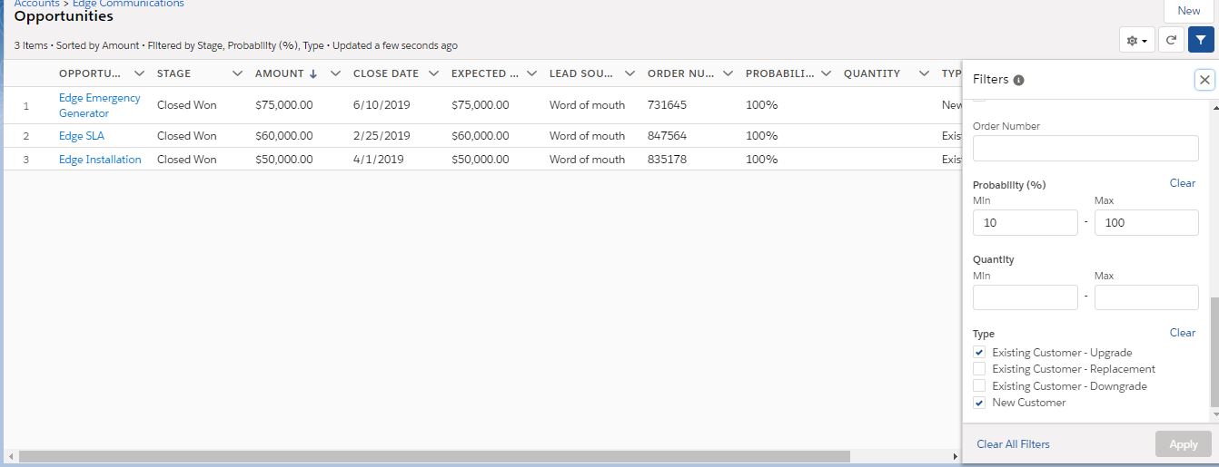 Salesforce World: Related List Filter - Summerʻ19 Feature