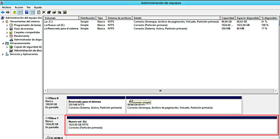 Pantallazos.es: VMware 6.5.0: Ampliar capacidad de disco virtual.