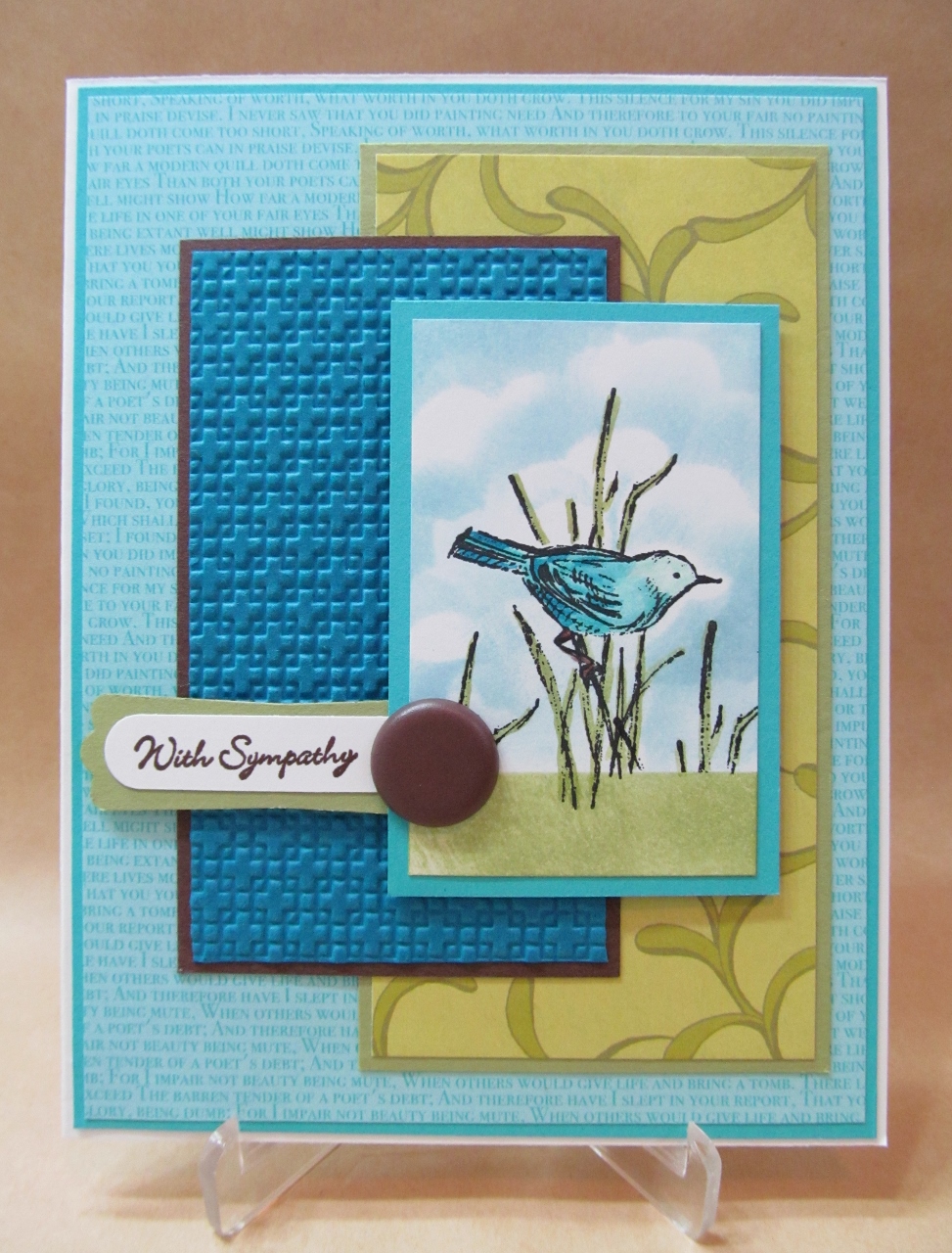 Savvy Handmade Cards: Simply Sketched Sympathy Card