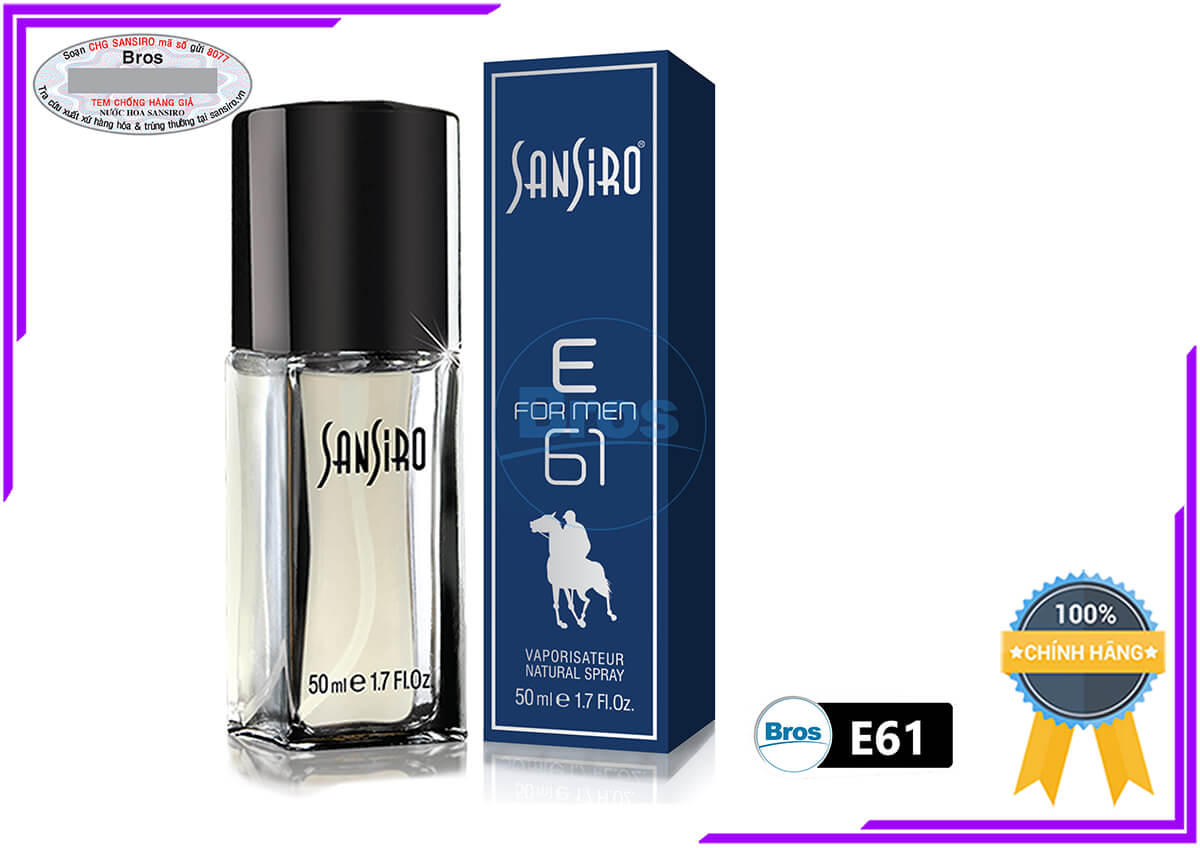 Nước Hoa Sansiro 50ML E61 Ralph Lauren - Polo Blue