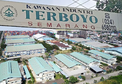Pabrik di kawasan industri Terboyo Semarang
