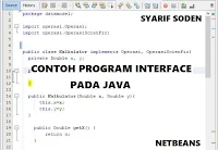 Contoh Program Interface Pada Java