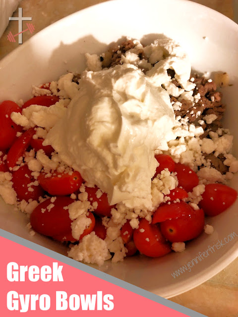 Greek Gyro Bowls Beef Quinoa Olives Tomatoes Dinner