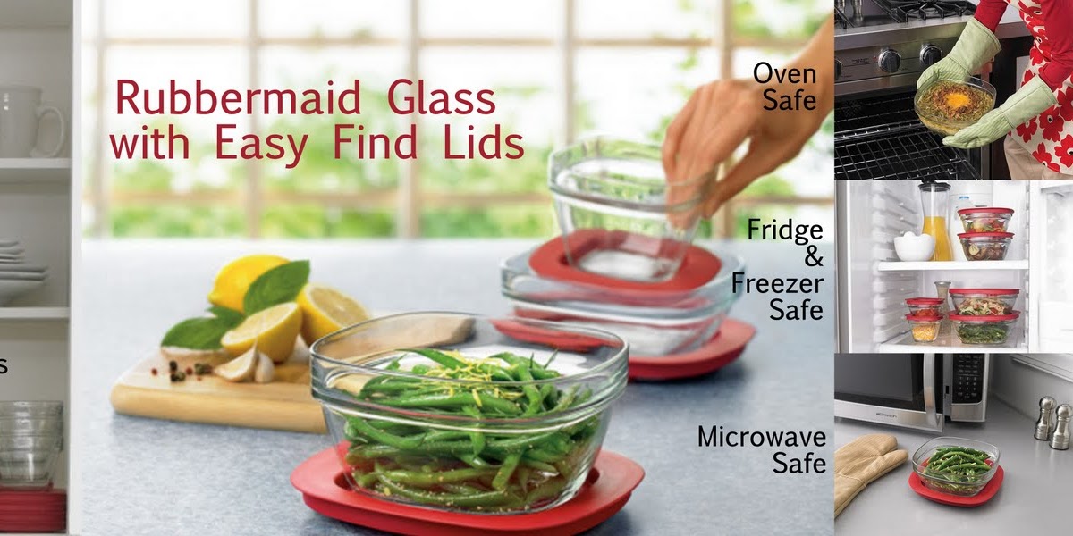 Rubbermaid Glass With Easy Find Lids Kincheloe Hositany78