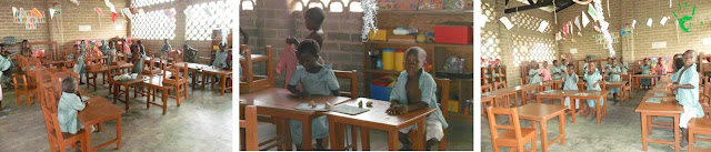 Bambini in classe ad Atchanvé, Togo, Africa