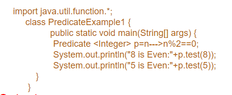 Predicate Functional Interface in Java