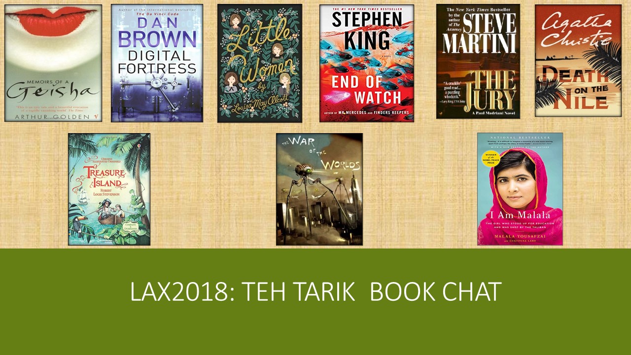 LAX2018 : TEH TARIK BOOK CHAT