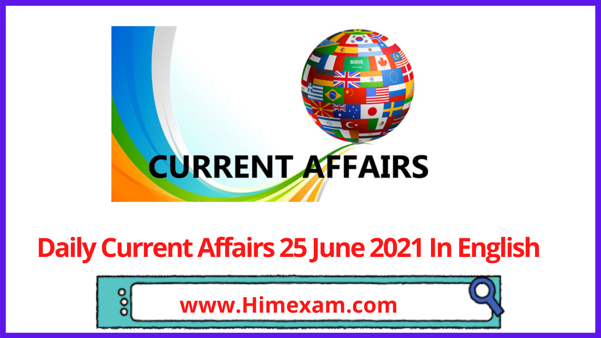 Daily Current Affairs 25 June 2021 In English Daily Current Affairs 25 June 2021 In English
