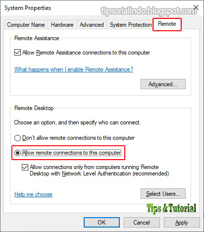 Cara Mengaktifkan Dan Menggunakan Remote Desktop Di Windows 10 Tips Tutorial