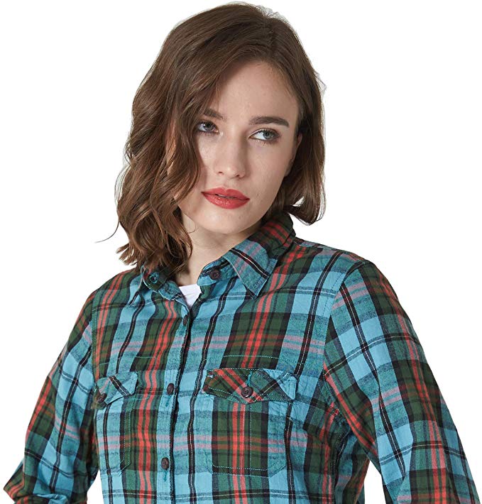 Moto Apparels: Women's Flannel Shirt 100% Cotton Pre Washed Vintage ...