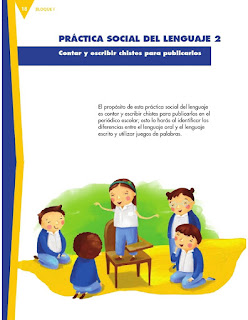 Apoyo Primaria Español 3er grado Bloque 1 lección 2 Práctica social del lenguaje 2, Contar y escribir chistes para publicarlos