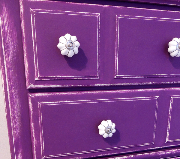 Purple Dresser Makeover Crafting In The Rain