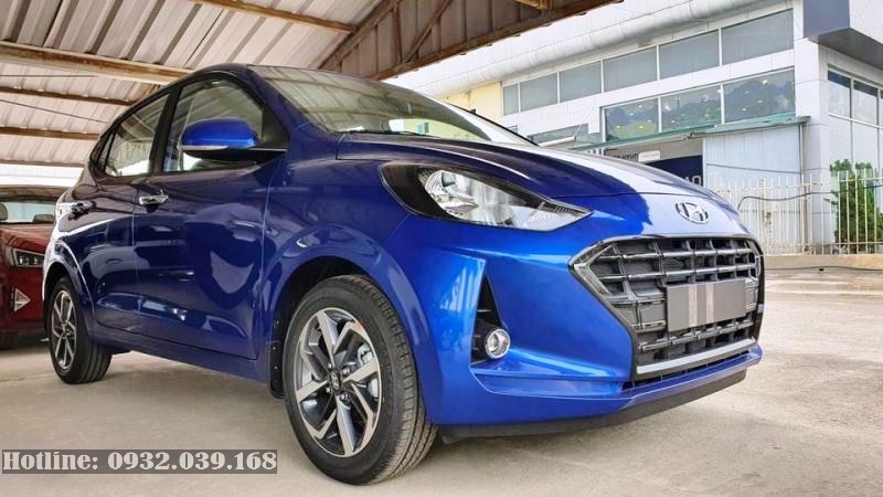 Hình thực tế All New Grand i10 Hatchback 2022 màu xanh Dương xe giao ...