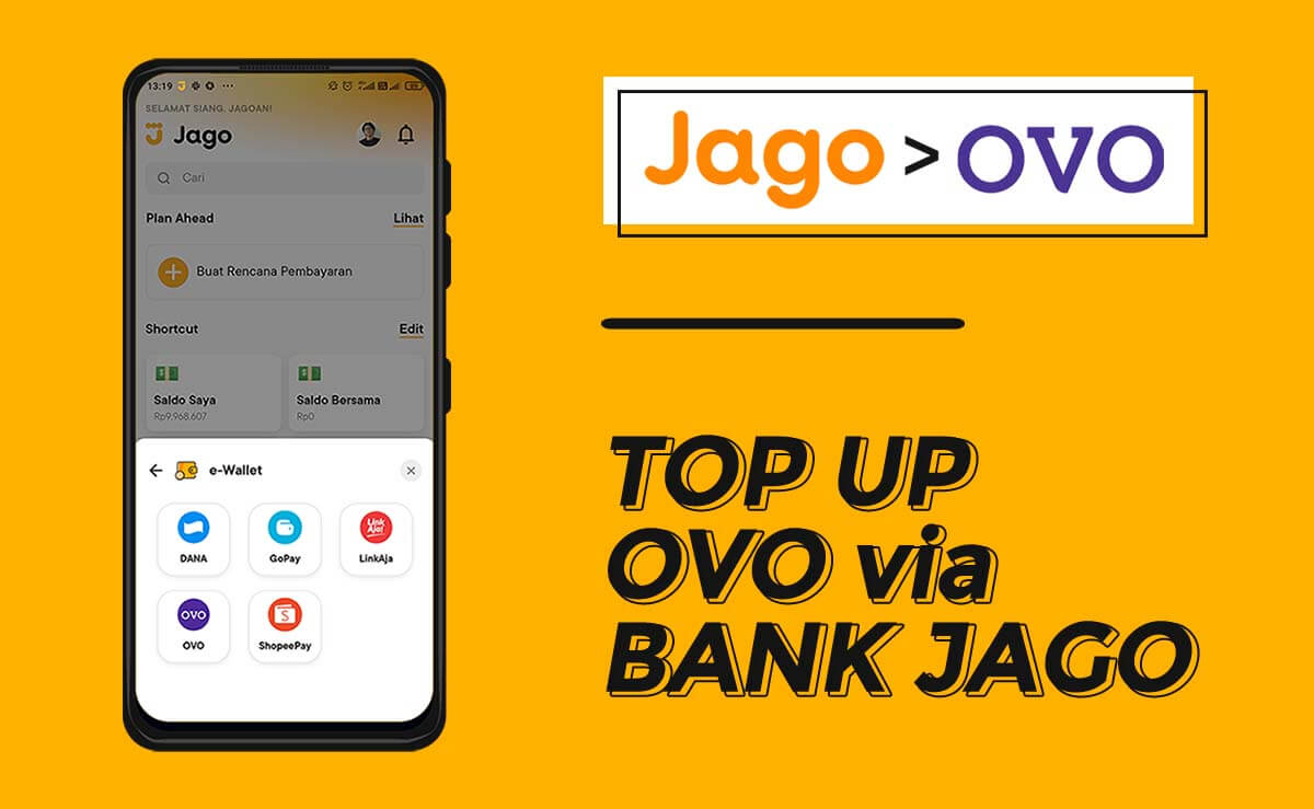 Cara Top Up Saldo OVO dari Bank Jago top up ovo dari bank jago