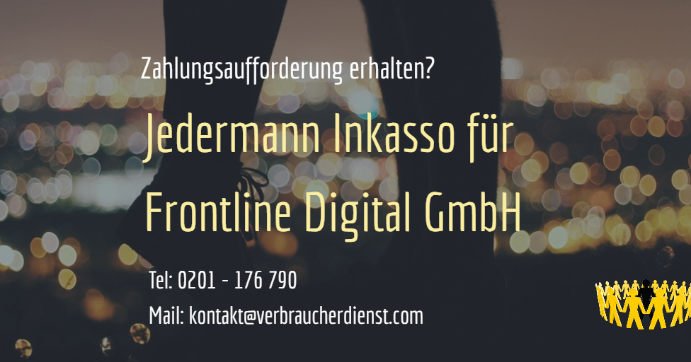 Verbraucherdienst E V Jedermann Inkasso Frontline Digital Gmbh