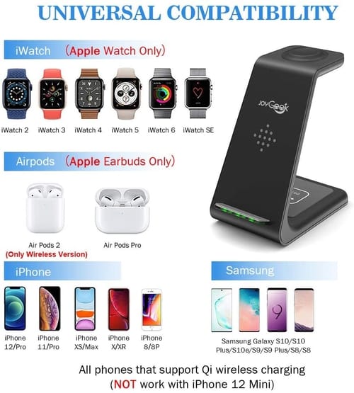 Review JoyGeek JGT3 2020 Update 3 in 1 Wireless Charger Station