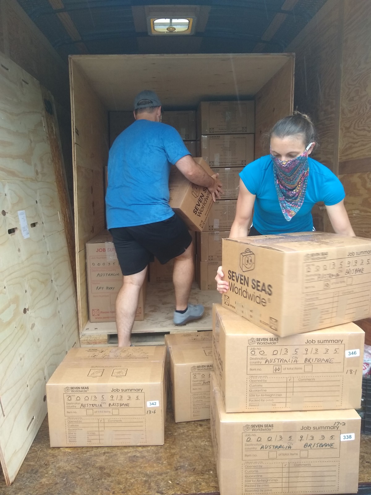 Ray's Retirement Moving our boxes to Australia with Seven Seas