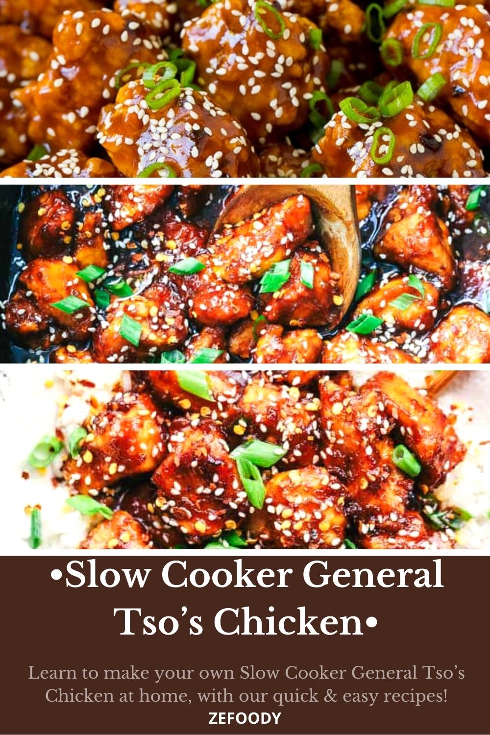 how to make Slow Cooker General Tso’s Chicken recipe easy dinner chicken recipes