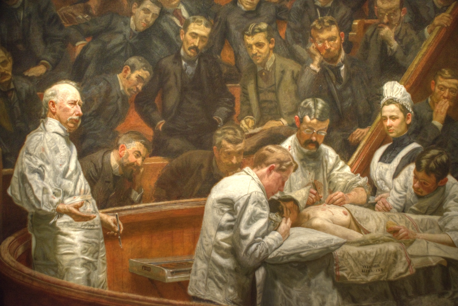 История патологии. Thomas Eakins «the Agnew Clinic» 1889 г..