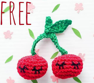 PATRON GRATIS CEREZA AMIGURUMI 46925 🍒