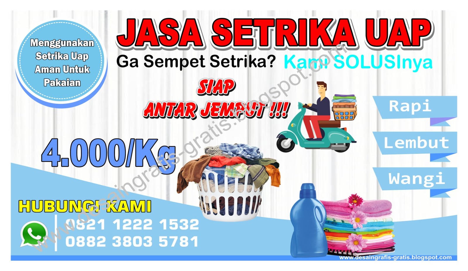 Spanduk Untuk Usaha Jasa Setrika Uap Type Cdr Free Download Desain Grafis Tempat Desain Format Cdr