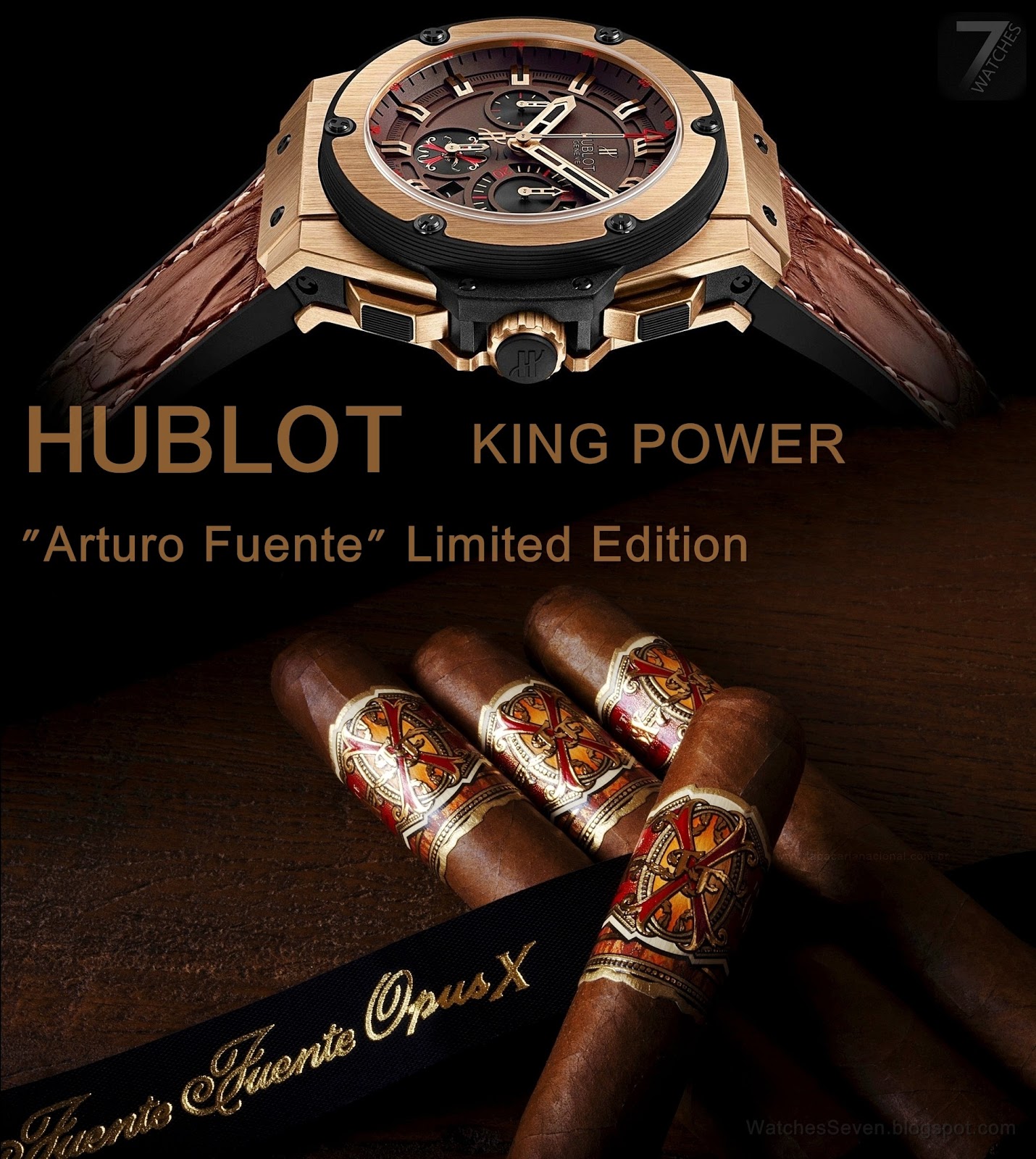 hublot king power chrono in gold