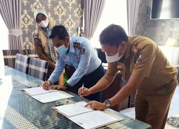 Ciptakan Pendidikan Bagi Klien Pemasyaraktan, Disdikbud Lampura MoU Bersama Bapas Kobum
