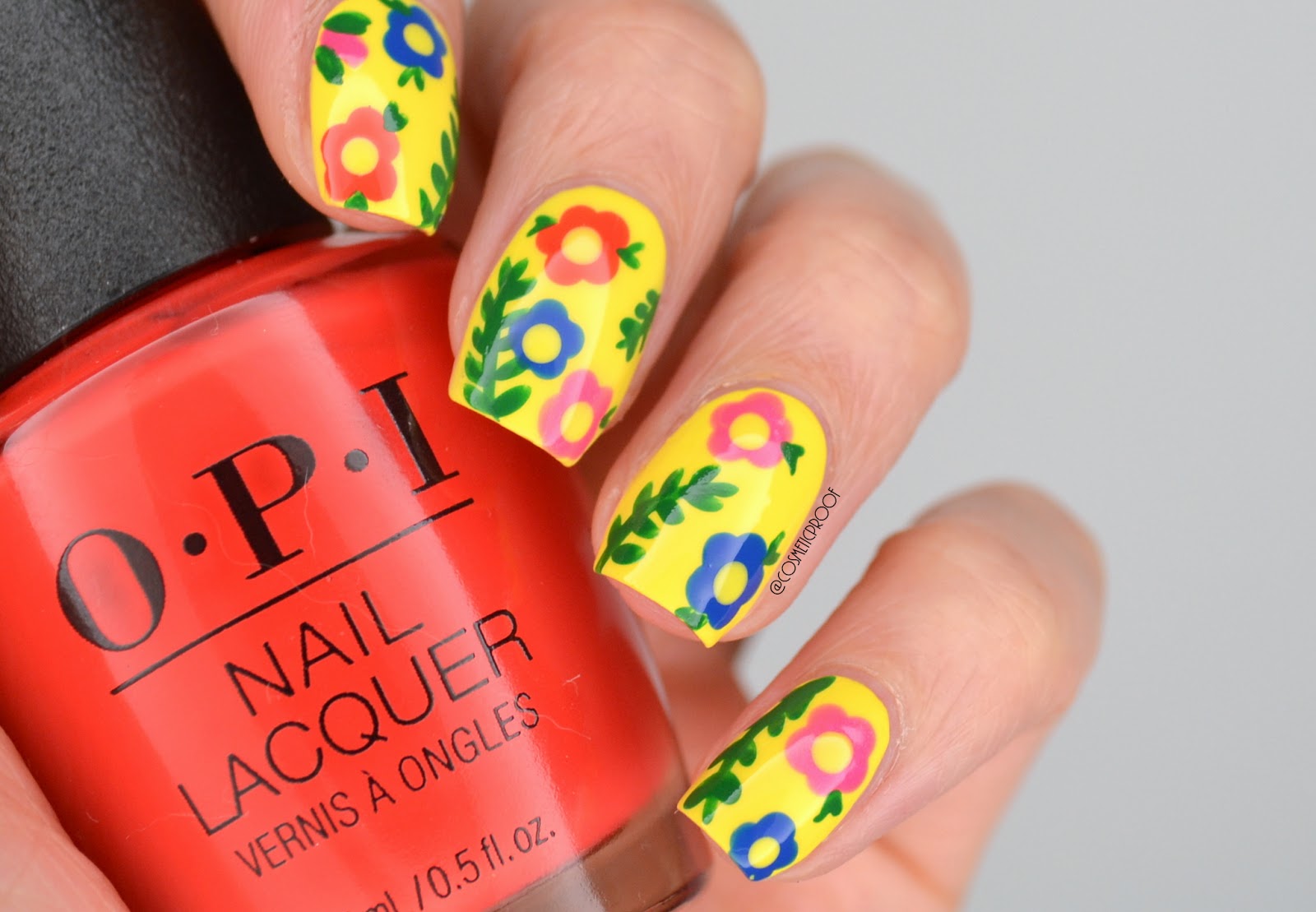 Nails Opi Mexico City Inspired Flowers Cbbxmanimonday Cosmetic Proof Vancouver Beauty Nail Art And Lifestyle Blog