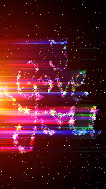 Wallpaper for free I love you colorful stars