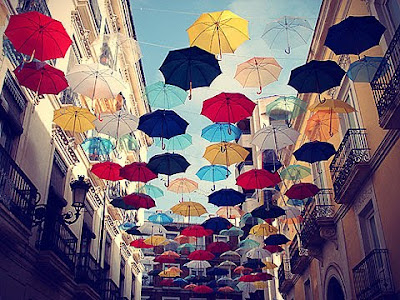 Fotografía espectacular Foto con muchas sombrillas