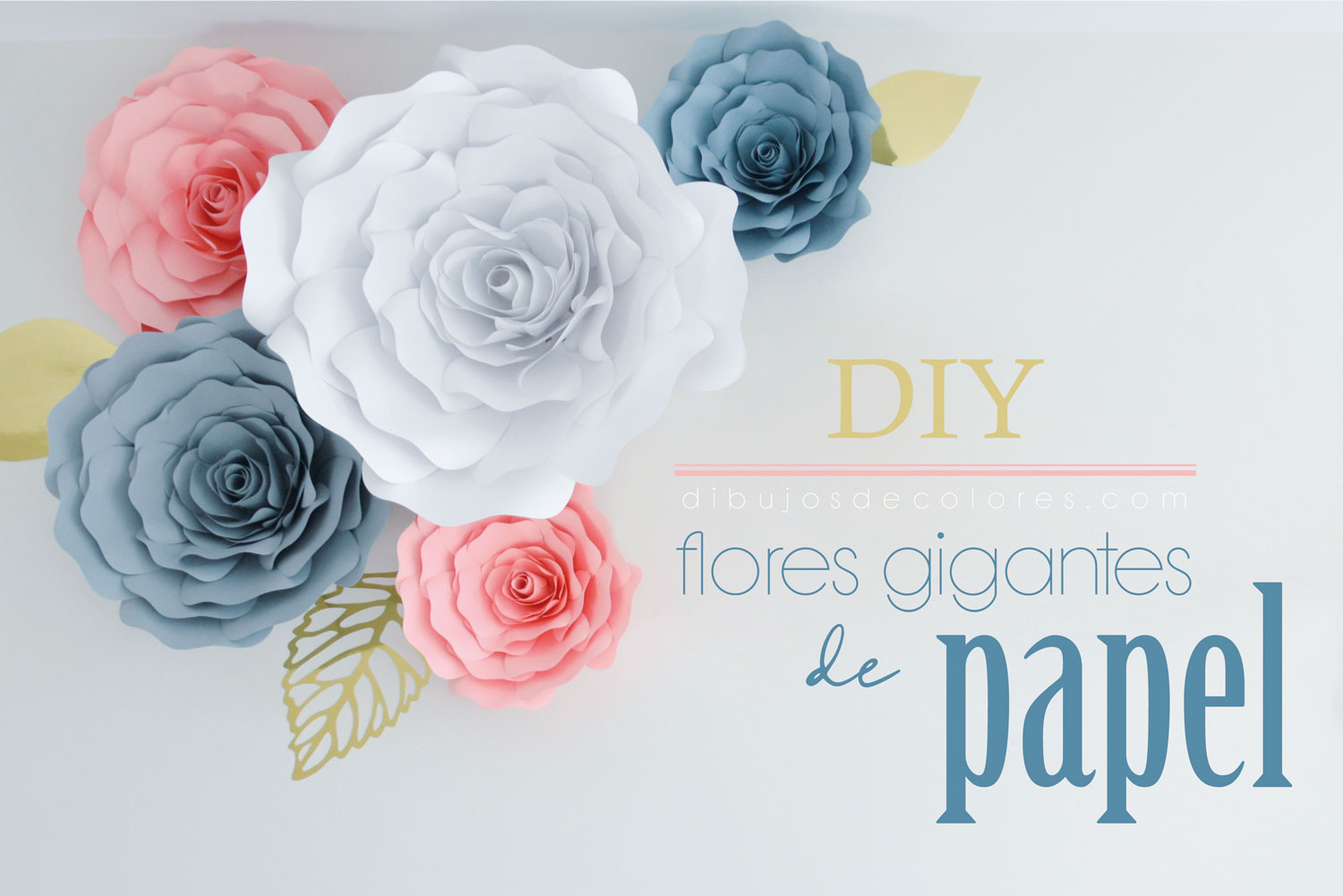 maratón Margaret Mitchell once DIY: Cómo hacer flores gigantes de papel - Dibujos de Colores