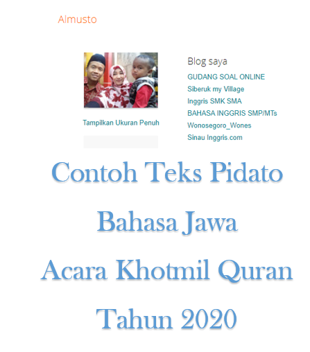 20+ Contoh Teks Mc Bahasa Jawa Khataman terbaik