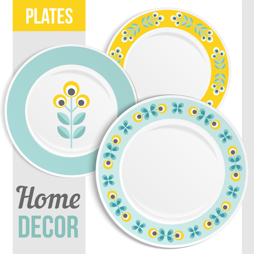 Download designs for printing on Chinese and plastic dishes in Photoshop and Vector formats, EPS & PSD