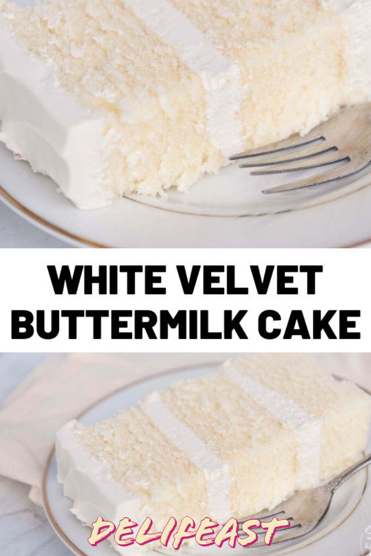 WHITE VELVET BUTTERMILK CAKE