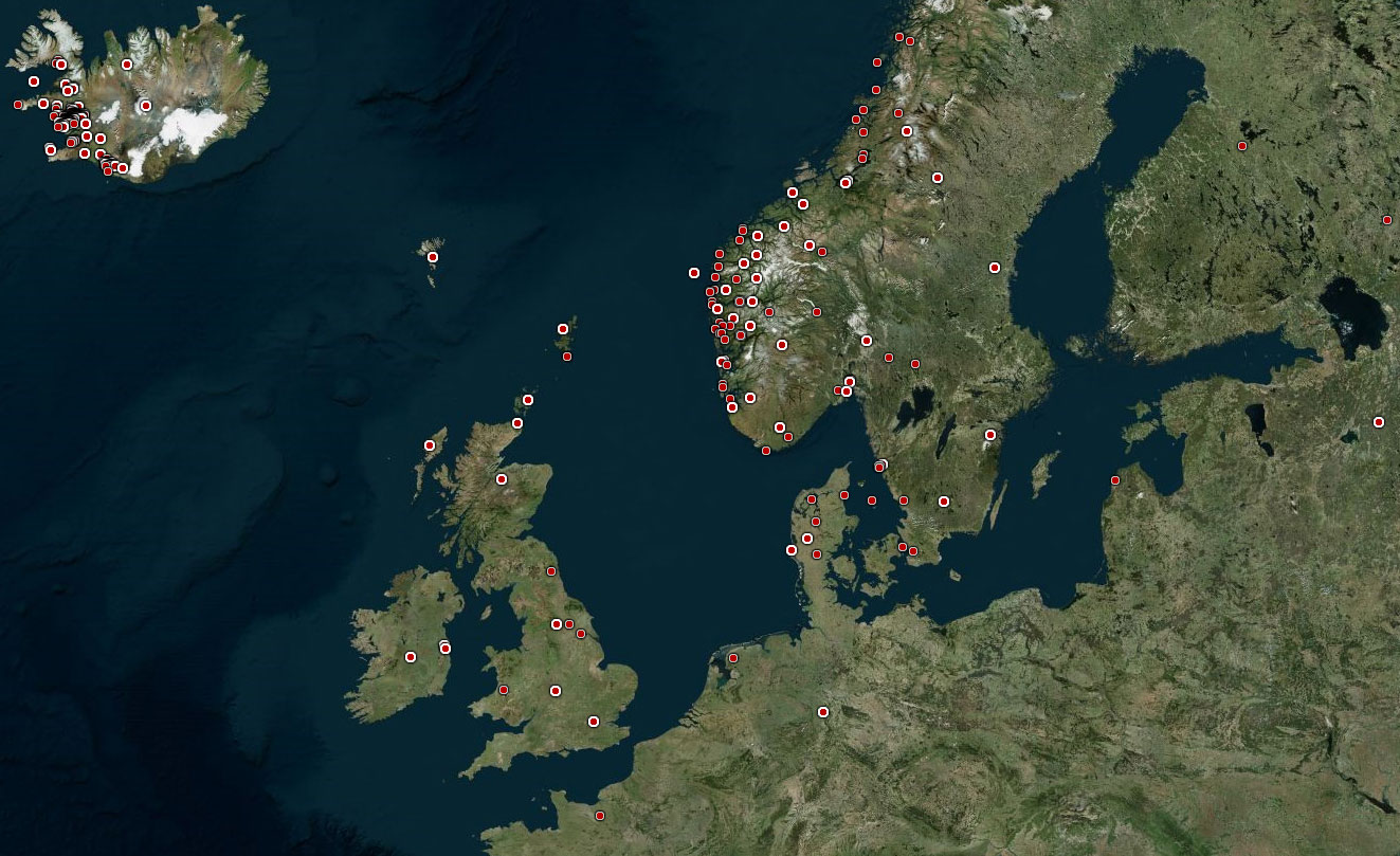 island karta Islandsbloggen: Interaktiv karta visar vägen till islänningasagorna island karta