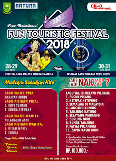 Natuna Tourism Fun Touristic Festival Song and Band 2018