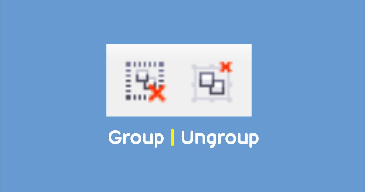 Cara ungroup di corel